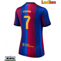 Barcelona Fermin Lopez #7 Replica Home Shirt Ladies 2026-27 Short Sleeve